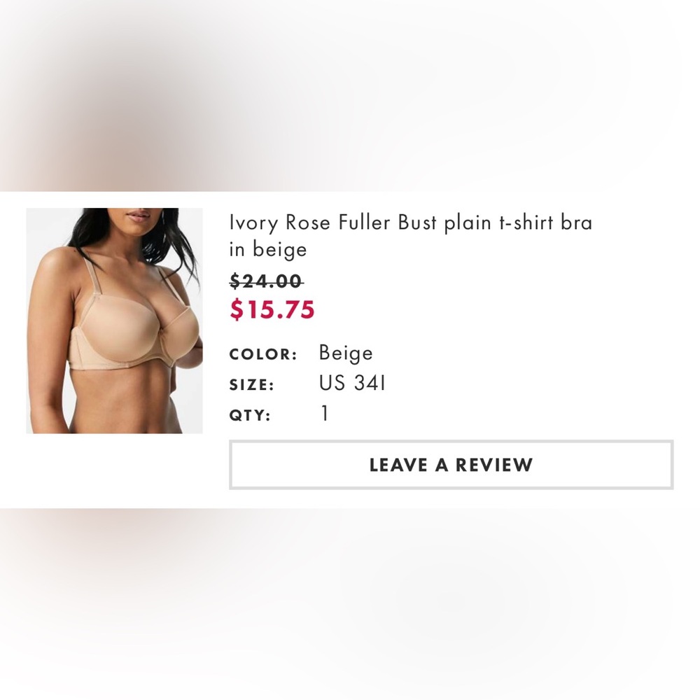 Ivory Rose Fuller Bust Bra